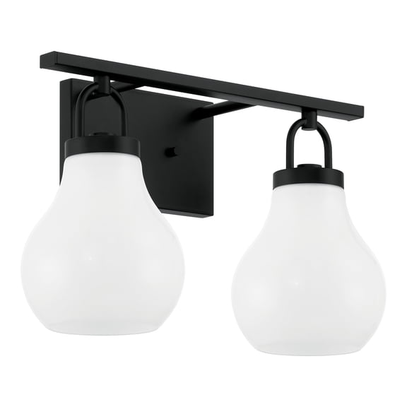 Thesis 207851A Mansfield 2 Light 16" Wide Vanity Light - Black