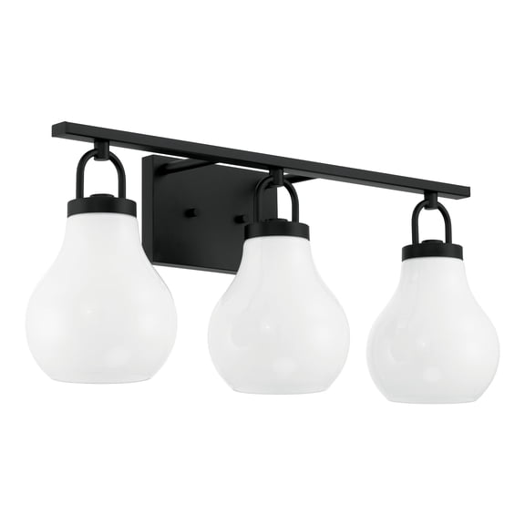 Thesis 207852A Mansfield 3 Light 24" Wide Vanity Light - Black