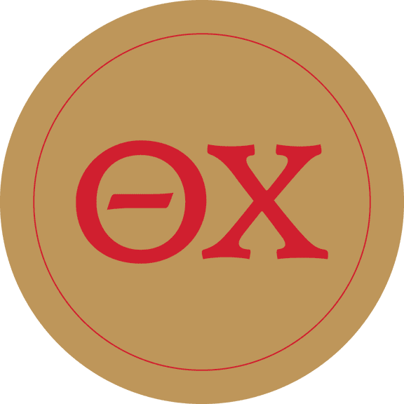 Theta Chi Car Decal Sticker - Officially Licensed Fraternity Window Sticker, Full Color Circle Logo Design