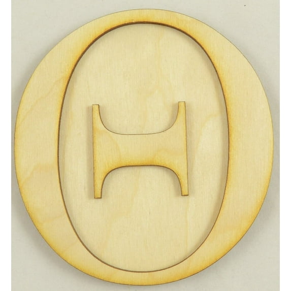 Theta Greek Letter Size:4 Inch Thickness:1/4" Baltic Birch