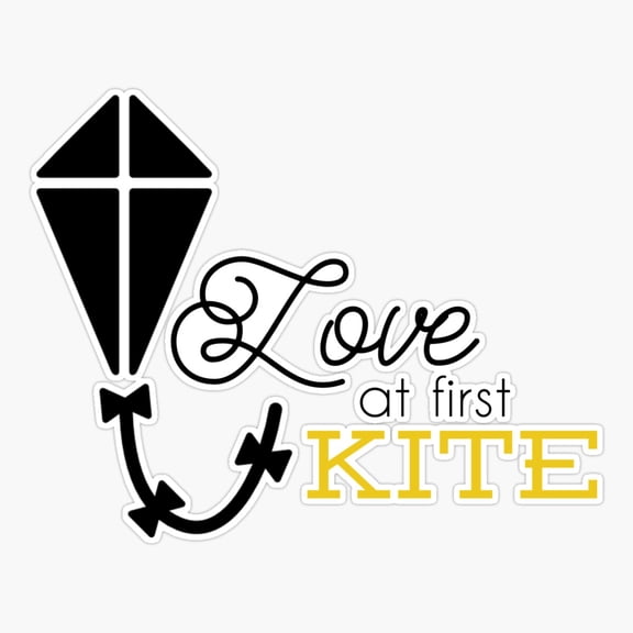 Theta Love At First Kite Sticker