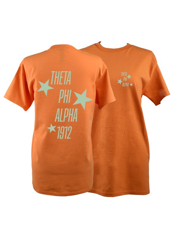 Theta Phi Alpha T-Shirt - Showgirl Design, 100% Cotton Soft T-Shirt, Size Medium