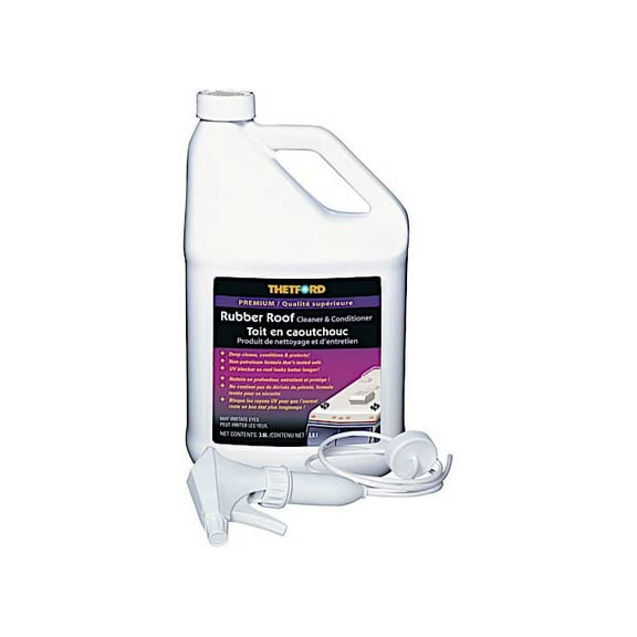 RV RUBBER ROOF CLEANER BILINGUAL 1 GALLON