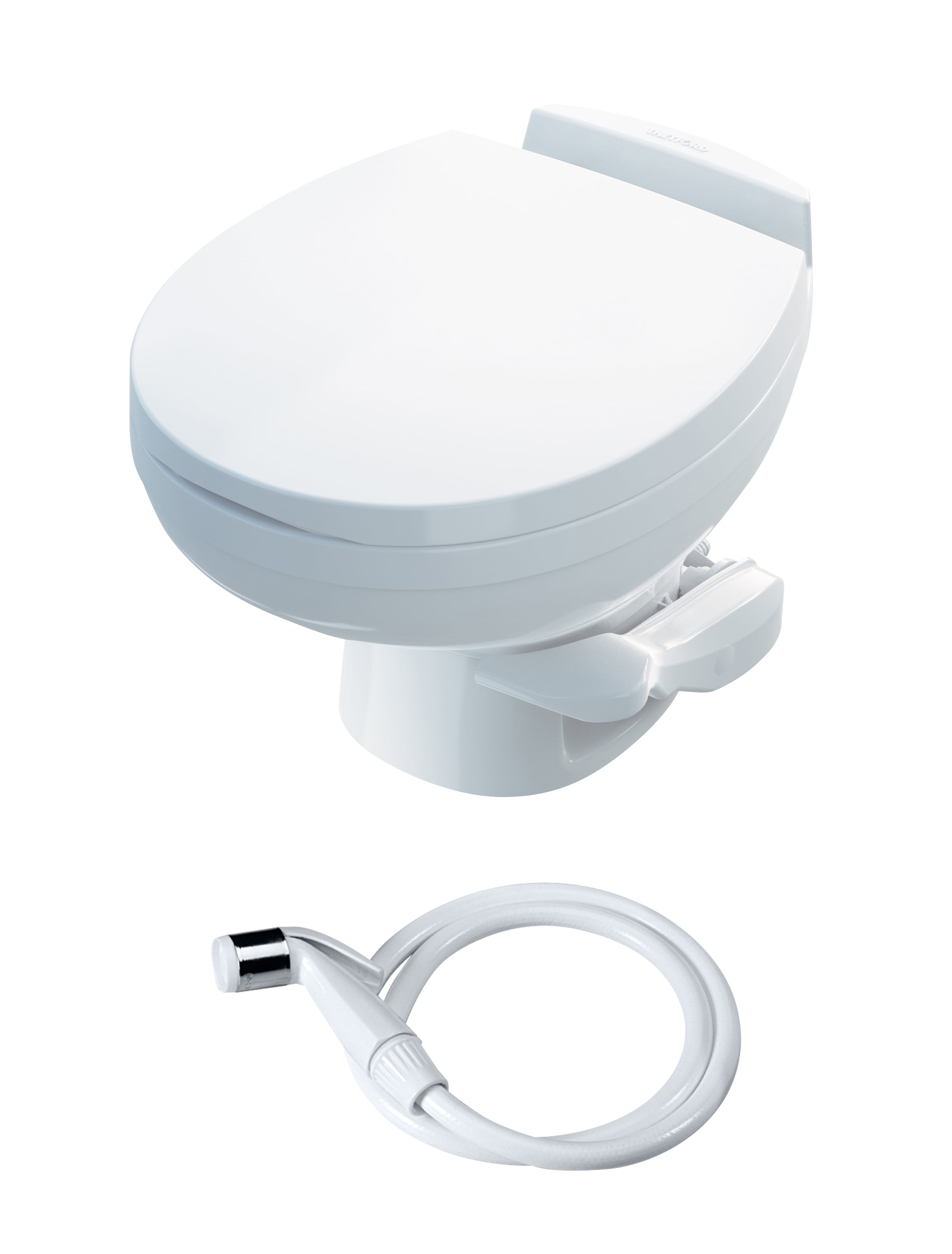Thetford Aqua-Magic Residence RV Toilet, Hand Sprayer, Low, White, 42174