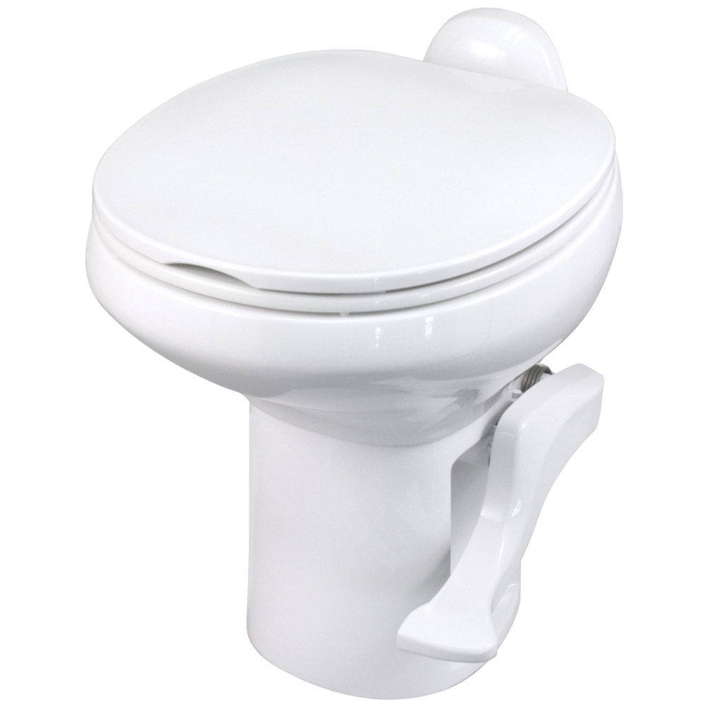 Thetford AquaMagic V RV Toilet, Hand Flush, High, White, 31667,18.5
