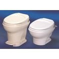 Thetford AquaMagic V RV Toilet, Hand Flush, Low, Parchment, 31647