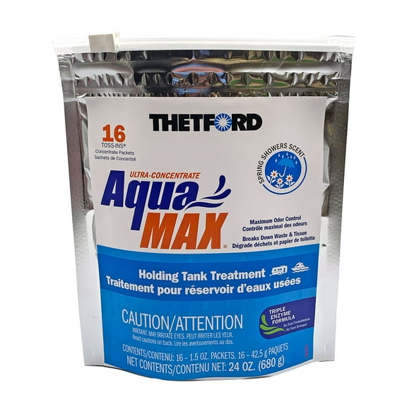 Thetford Aqua MAX® Spring Showers RV and Marine Holding Tank Treatment,16-Count Toss-Ins (96631)