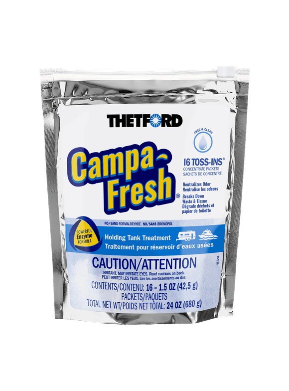 Thetford Campa-Fresh Free and Clear 16-count Toss-Ins Holding Tank Treatment