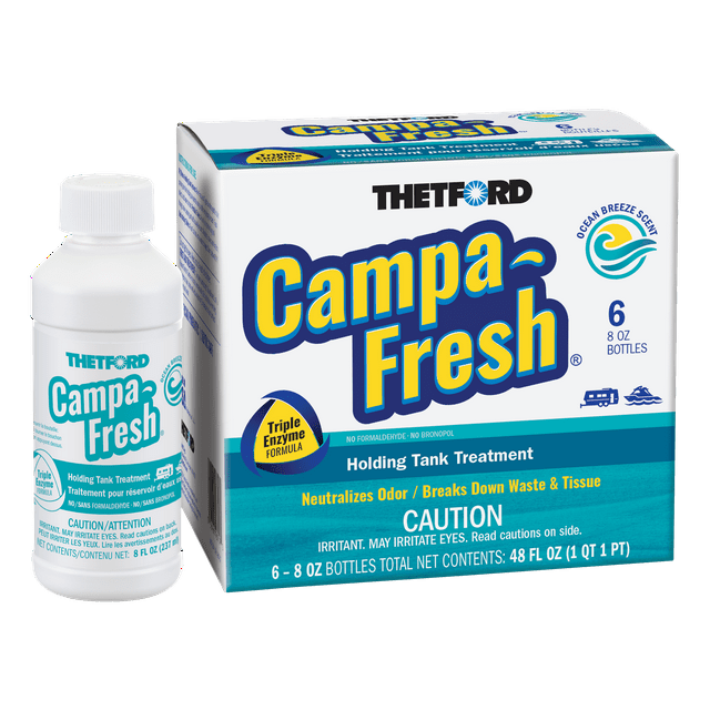 Thetford CampaFresh Ocean Breeze 6x8oz Liquid Holding Tank Treatment