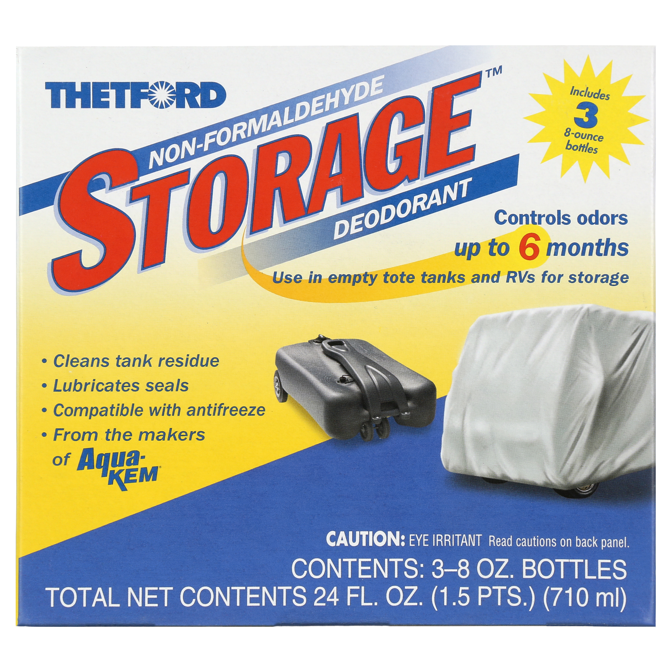 Thetford Storage Deodorant for RV Holding Tanks 3x8 oz pack PN
