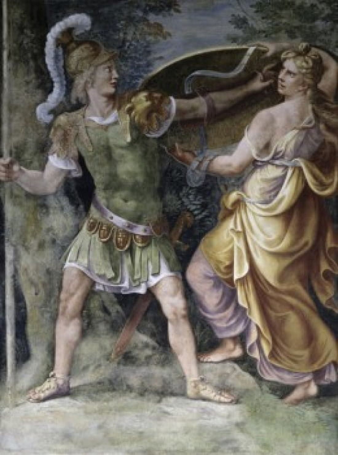 Thetis Arming Achilles Giulio Romano (1492-1546Italian) Palazzo Ducale Mantua Canvas Art - Giulio Romano (18 x 24)