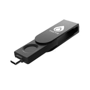 Thetis BIOFP Plus FIDO2 Fingerprint Security Key Hardware Passkey with USB Type C/Biometric/FIDO Certified, 2FA / MFA Authenticator App Device, Works for Window, macOS, Linux, Gmail, Github