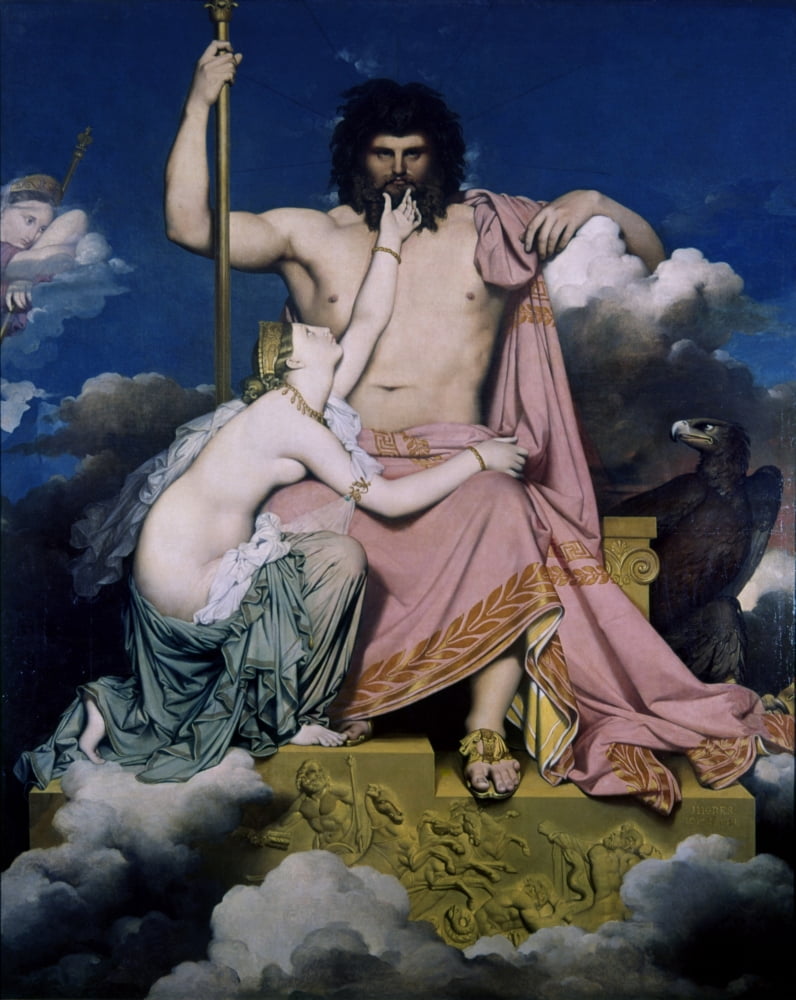 Thetis Begs Jupiter Canvas Art -  (18 x 24)