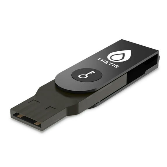 Thetis FIDO U2F Security Key, USB-A, with Aluminum Folding Design, Support U2F Protocol