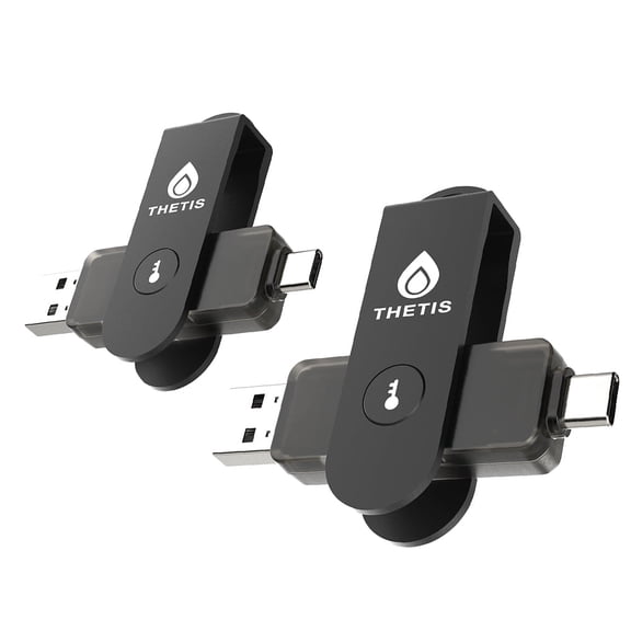 Thetis Pro For Business - FIDO2 Security Key L1 MFA & NFC Passkey Access For School ERP, Employee Online Account, Compatible with Coinbase Google Workspace Apple ID Window Salesforce,Dual USB A +USB