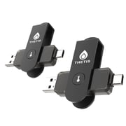 Thetis Pro For Business - FIDO2 Security Key L1 MFA & NFC Passkey Access For School ERP, Employee Online Account, Compatible with Coinbase Google Workspace Apple ID Window Salesforce,Dual USB A +USB