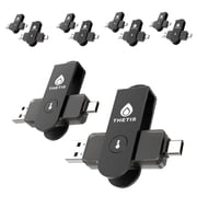 Thetis Pro For Business - FIDO2 Security Key L1 MFA & NFC Passkey For School ERP, Employee Online Account, Compatible with Coinbase Google Workspace Apple ID Window Salesforce,Dual USB A +USB C