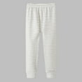 thumbnail image 1 of Thetops Big Girls 11T Gray Striped Pants - 100% Cotton Breathable Soft, Elastic Waist & Cuffed Ankles, Durable for Everyday Wear, School & Casual Outings, 1 of 4