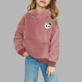 thumbnail image 1 of Thetops Big Girls 13T Pink Hoodie - Panda Embroidery, Soft Stretchy Fabric, Kangaroo Pocket, Cute for Daily Play & School, 1 of 7