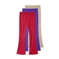 thumbnail image 1 of Thetops Juniors 8-9T 3PC 100% Cotton Flared Pants, Khaki Flare Pants for Juniors with Elastic Waist, Breathable Casual School Dance Daily Wear Pants, 1 of 2