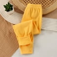 thumbnail image 1 of Thetops Juniors Cotton Pants Yellow - Elastic Waist, Breathable Soft Durable, Size 10-11T for Daily Wear/Home/School, 1pc, 1 of 3