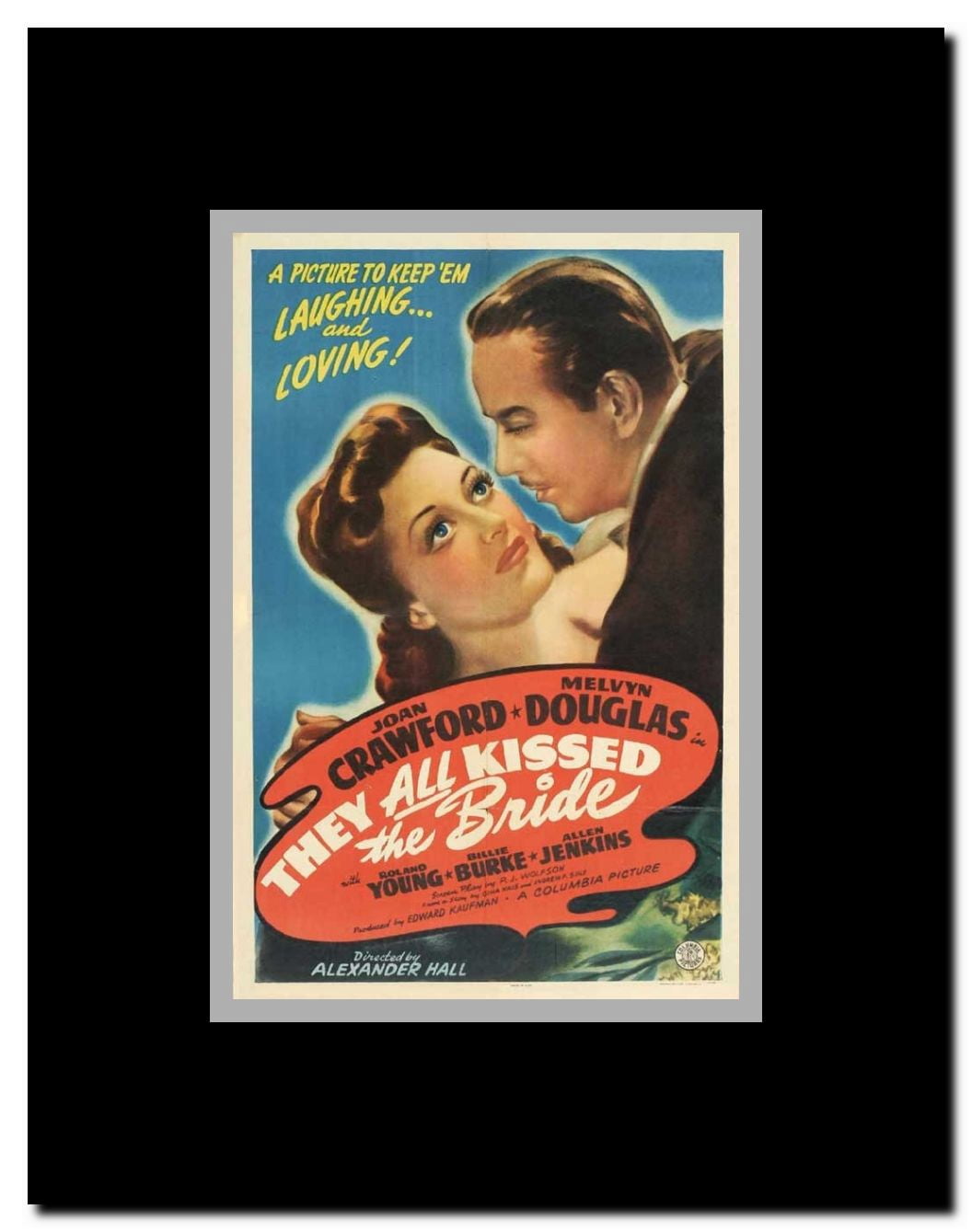 They All Kissed the Bride Framed Movie Poster