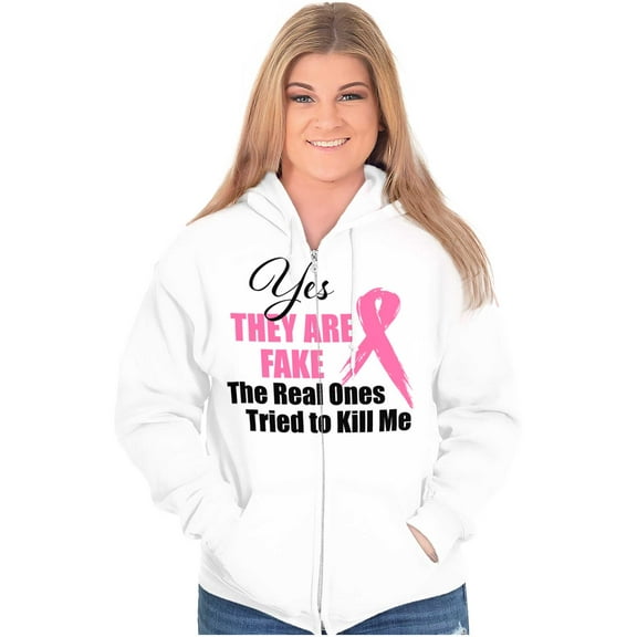 They Are Fake Real Ones Tried Kill Me Zip Hoodie Sweatshirt Women Brisco Brands X