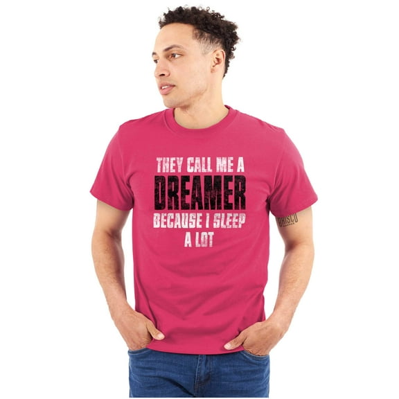 They Call Me A Dreamer Sleep A Lot Plus Size Crewneck Graphic Tee Shirt Brisco Brands 3X