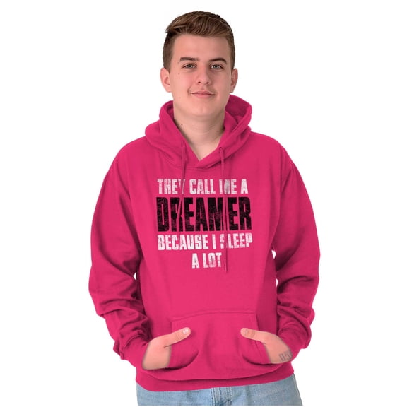 They Call Me A Dreamer Sleep A Lot Unisex Plus Fleece Graphic Hoodie Brisco Brands 3X