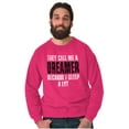 thumbnail image 1 of They Call Me A Dreamer Sleep A Lot Unisex Plus Fleece Graphic Sweatshirt Brisco Brands 5X, 1 of 5