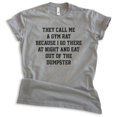 thumbnail image 1 of They Call Me A Gym Rat Shirt, Unisex Women's Men's Shirt, Workout Shirt, Exercise Shirt, Ironic Shirt, Dark Heather Gray, XX-Large, 1 of 6