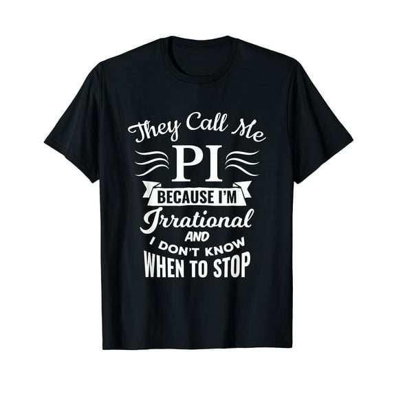 They Call Me Pi Symbol Pi Day Cute Funny Gift T-Shirt