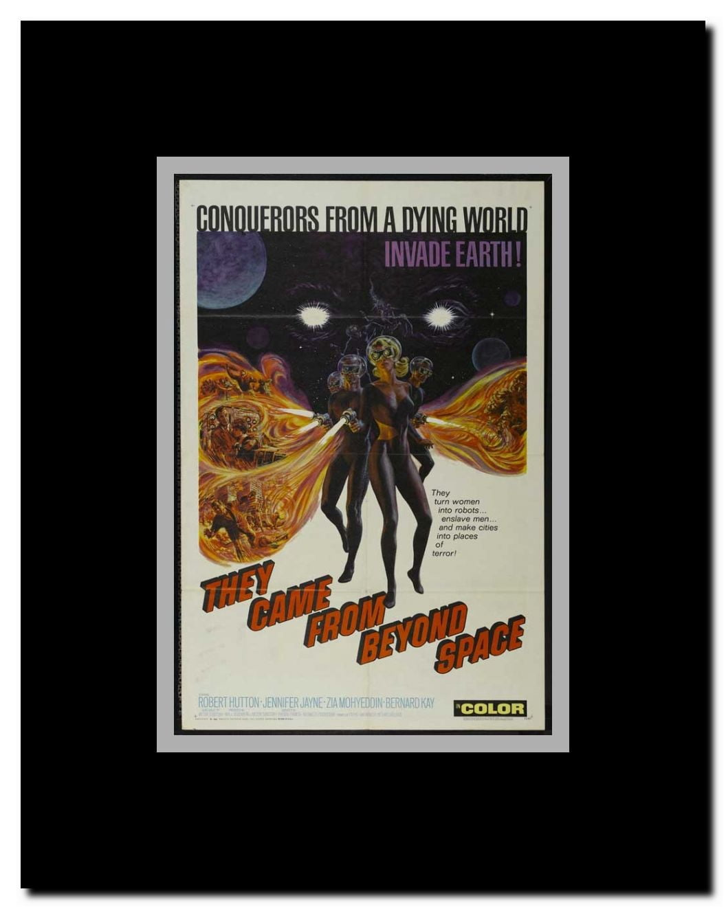 They Came from Beyond Space Framed Movie Poster