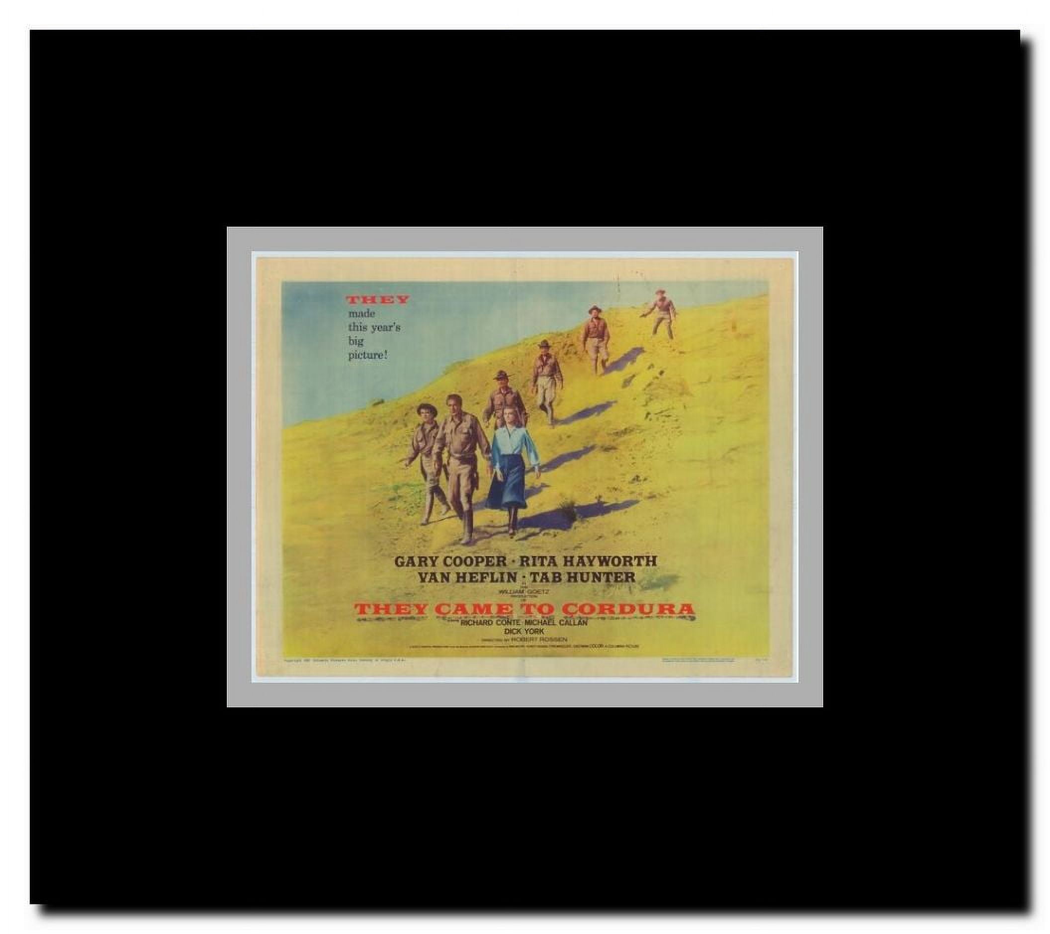 They Came to Cordura Framed Movie Poster