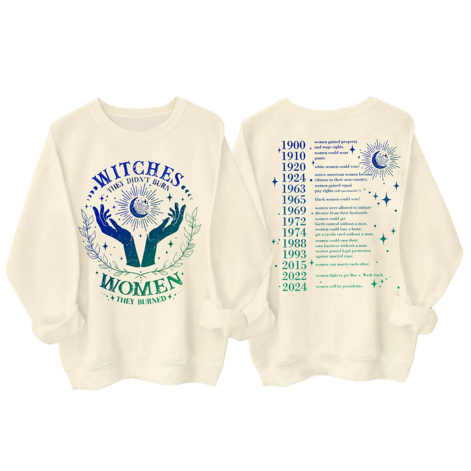 Sweat-shirt Féministe « They Didn't Burn Witches They Burned Women » - Confortable Et Engagé Pour Femmes