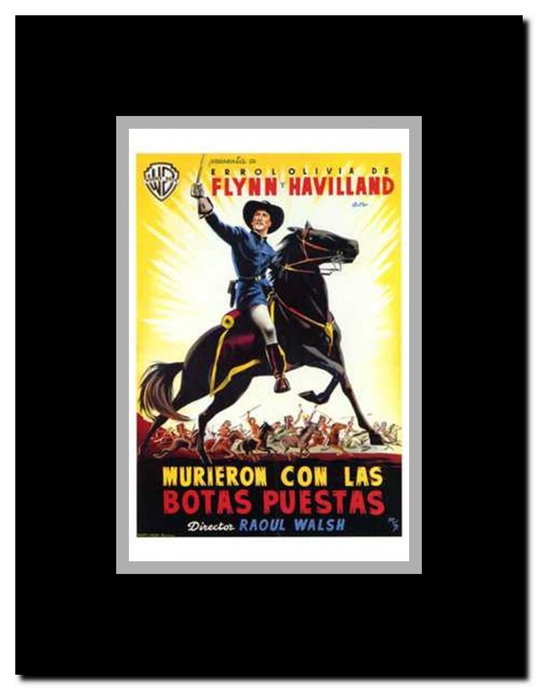 They Died with Their Boots on Framed Movie Poster