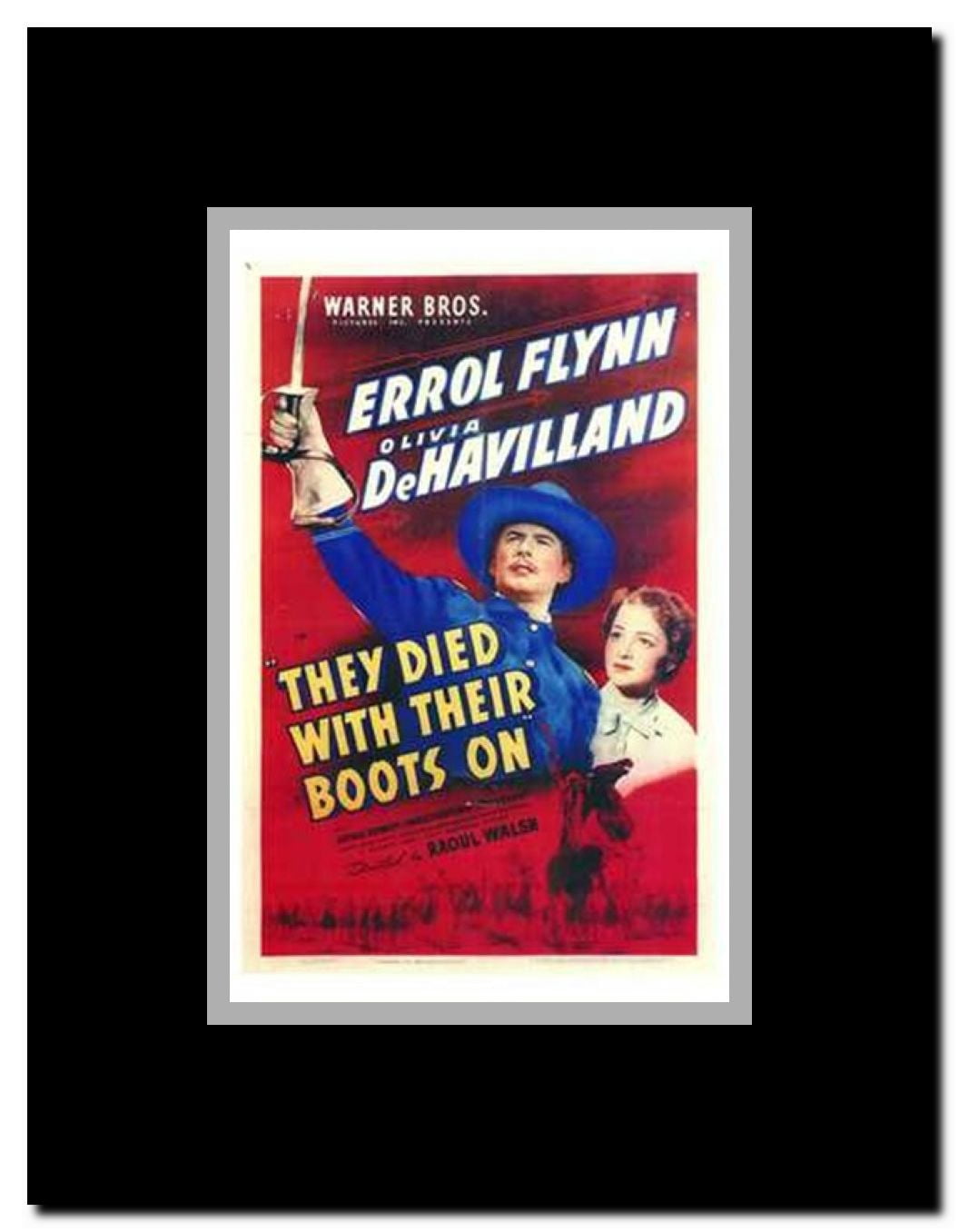 They Died with Their Boots on Framed Movie Poster