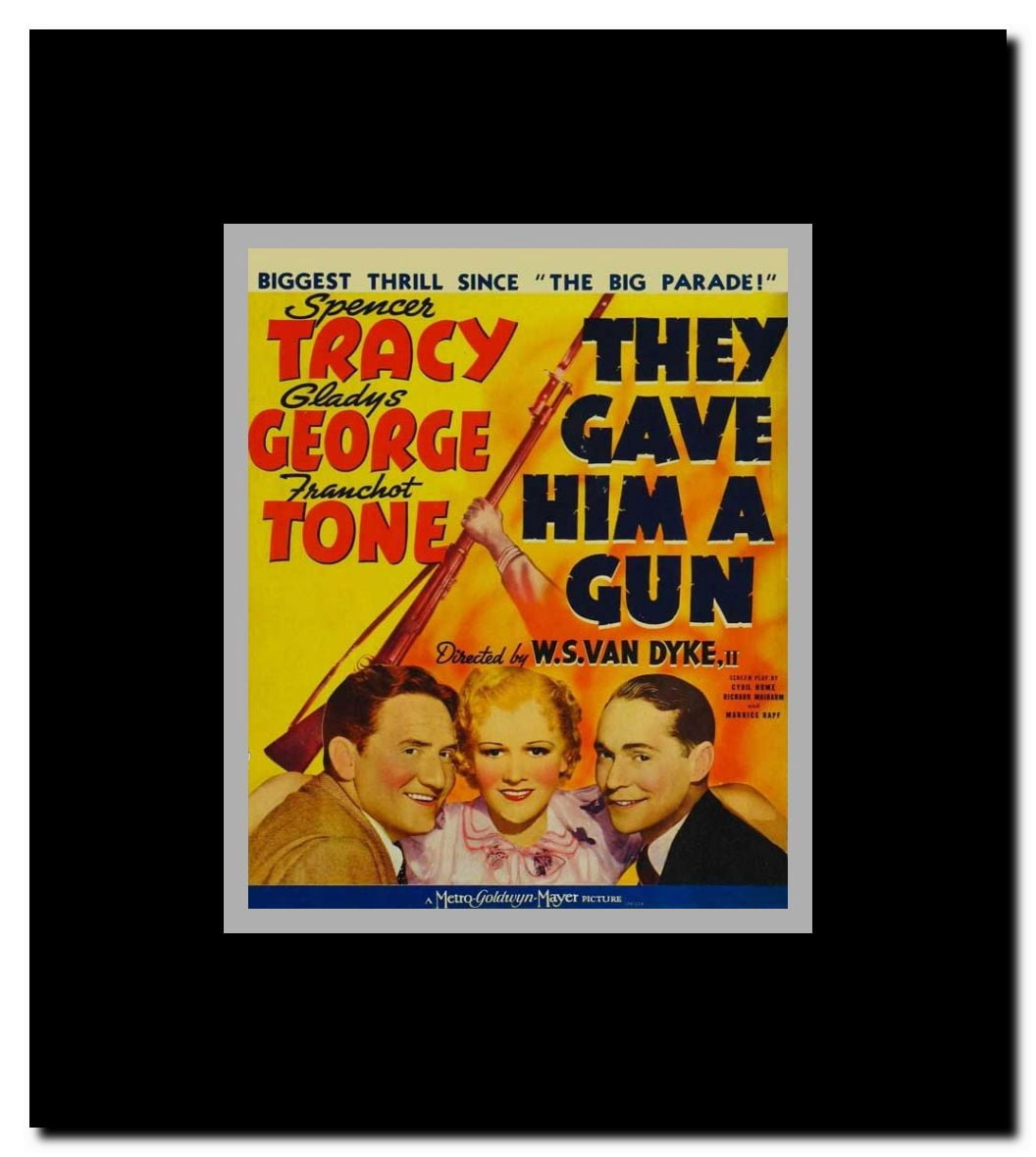 They Gave Him a Gun Framed Movie Poster