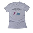 thumbnail image 1 of They Let Me Play With Chemicals - Chemistry Science Women's Cotton Grey T-Shirt, 1 of 2