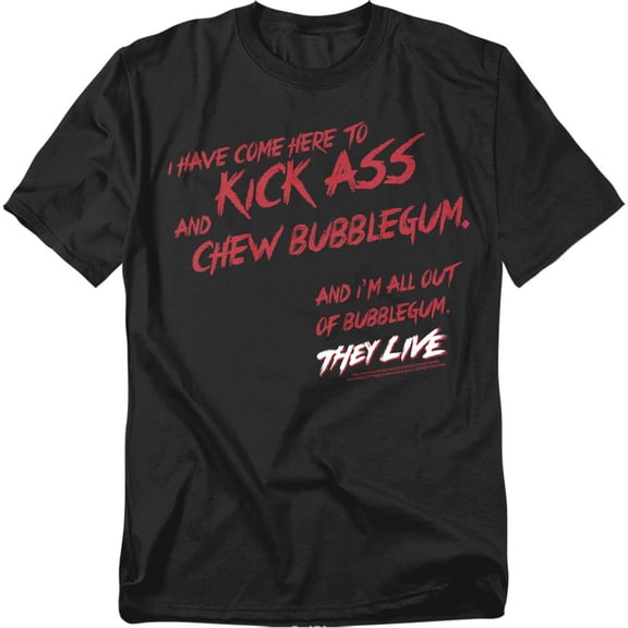 They Live T-Shirt Chew Bubblegum Unisex Graphic Tee For Men & Women