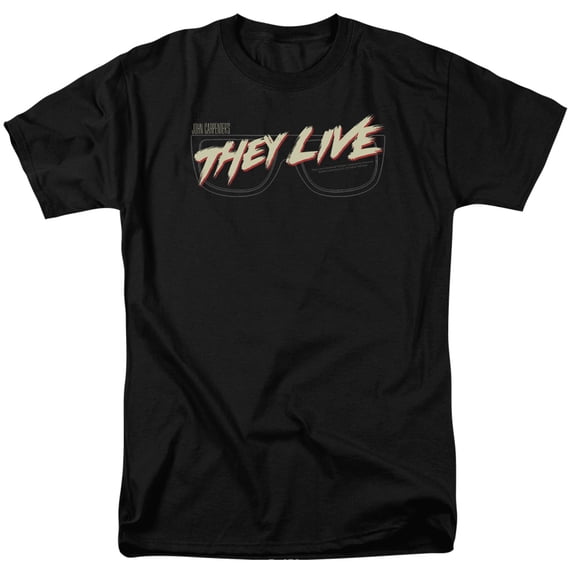 They Live Men's Glasses Logo T-shirt XX-Large Black