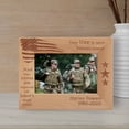 thumbnail image 1 of They Live In Each Patriot's Breast Personalized Wooden Frame-6" x 4" Brown Horizontal, 1 of 1
