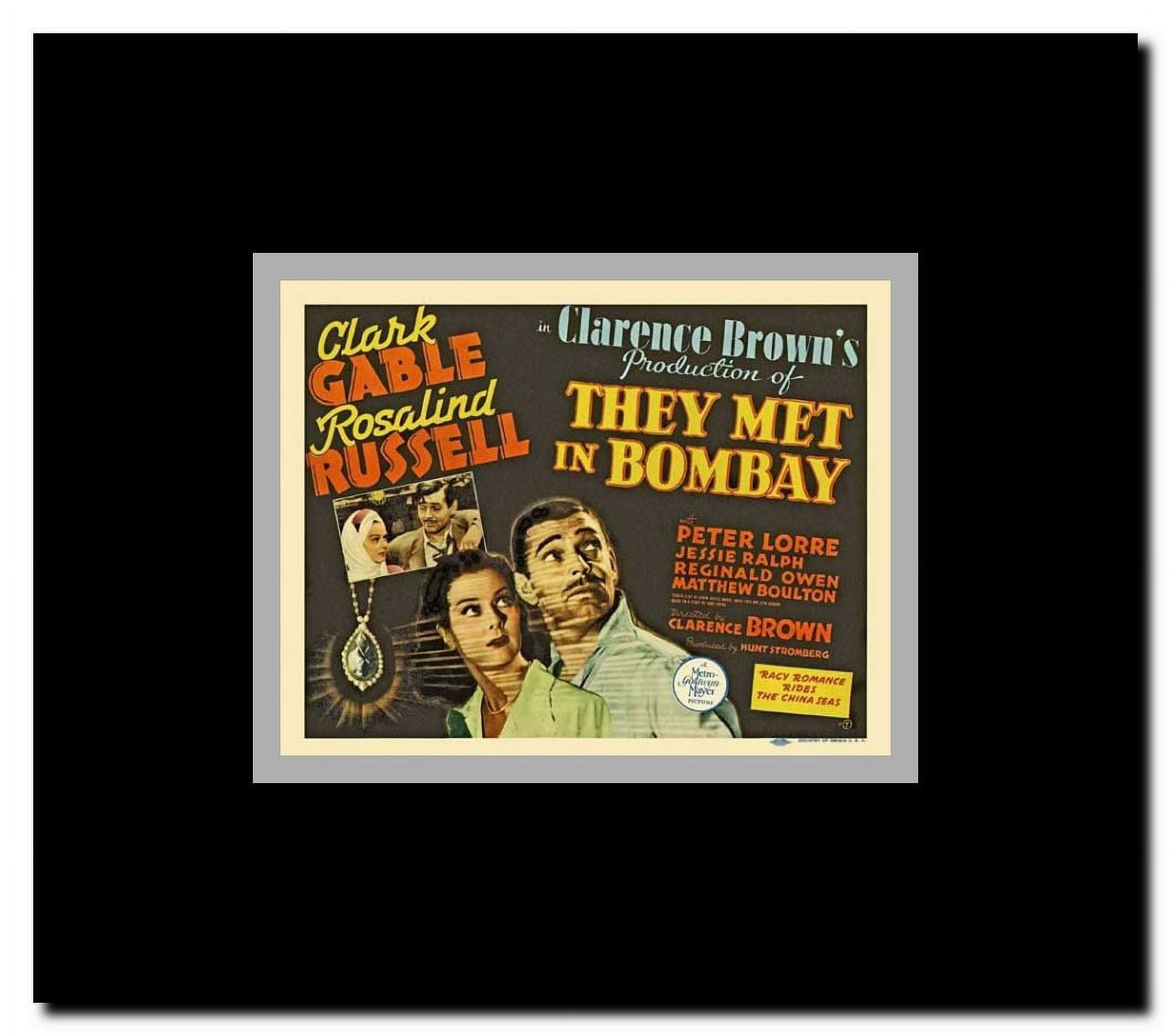 They Met in Bombay Framed Movie Poster