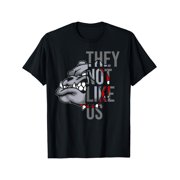 They Not Like US Funny Bulldog American Football Game Day T-Shirt Classic Cotton T-Shirt Timeless Style Staple Gift for Men Women Dad Mom Friends