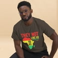 thumbnail image 1 of They Not Like Us Black History Juneteenth African American Graphic classic tee (Dark Chocolate, L), 1 of 2