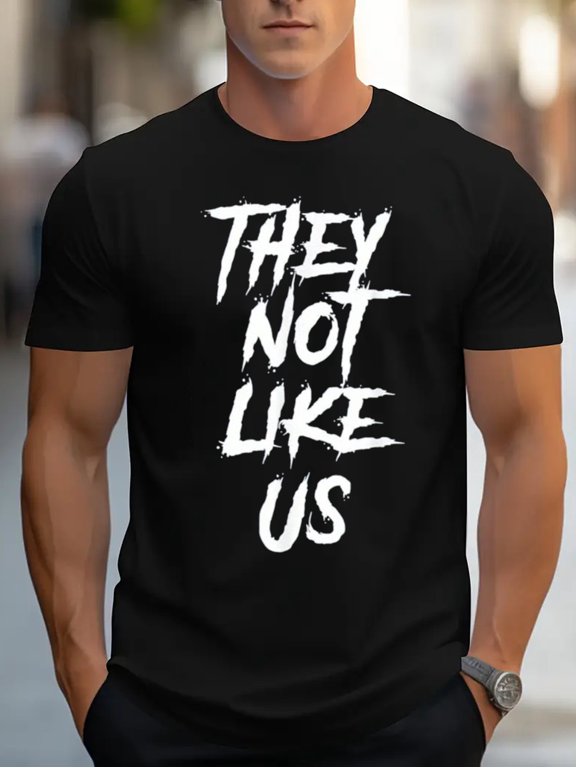 They Not Like Us" Cotton T-Shirt - Soft, Breathable, Bold Edgy Statement Tee for Confident Fashion
