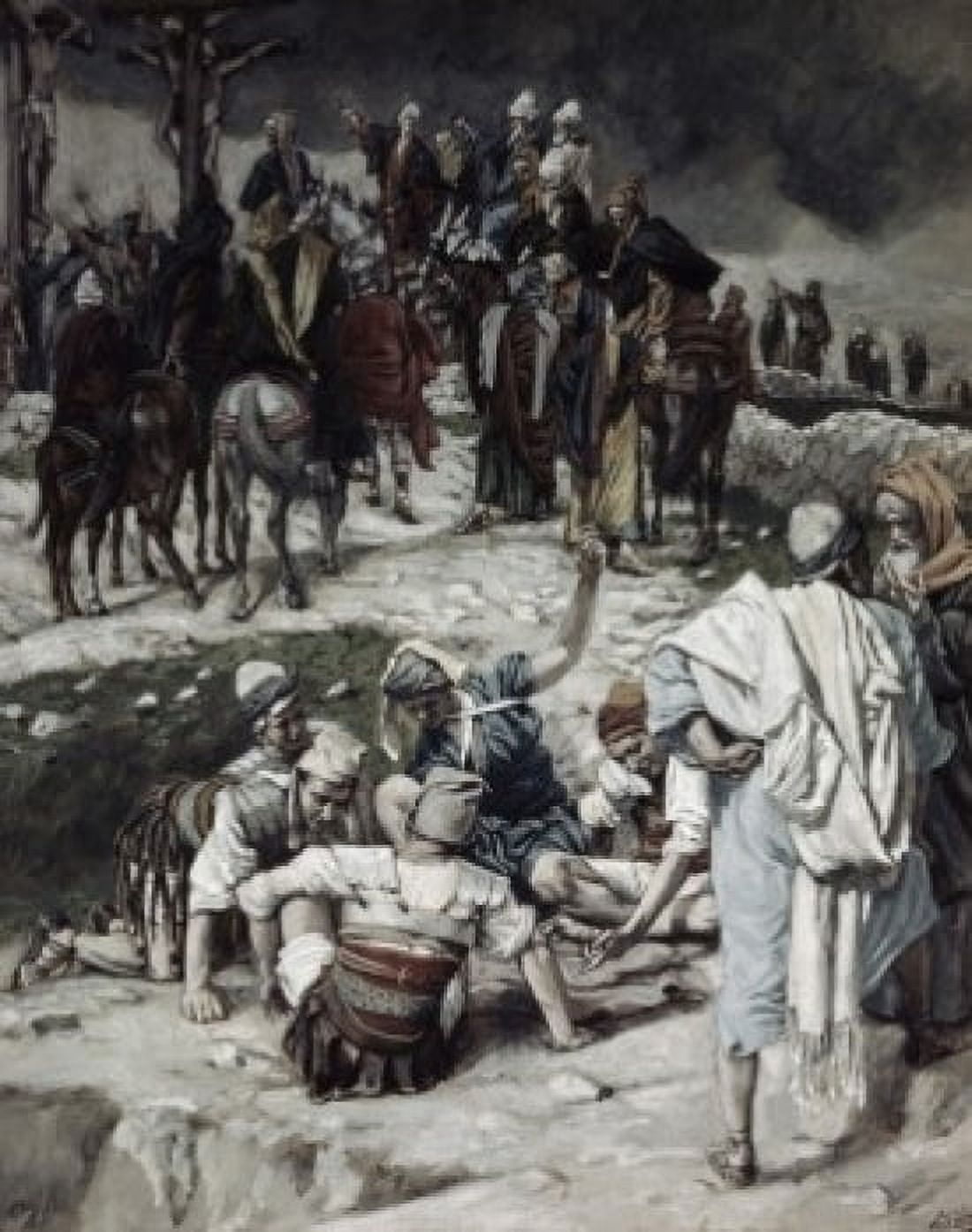 They Parted His Raiment and Cast Lots James Tissot (1836-1902 French) Canvas Art - James Tissot (18 x 24)