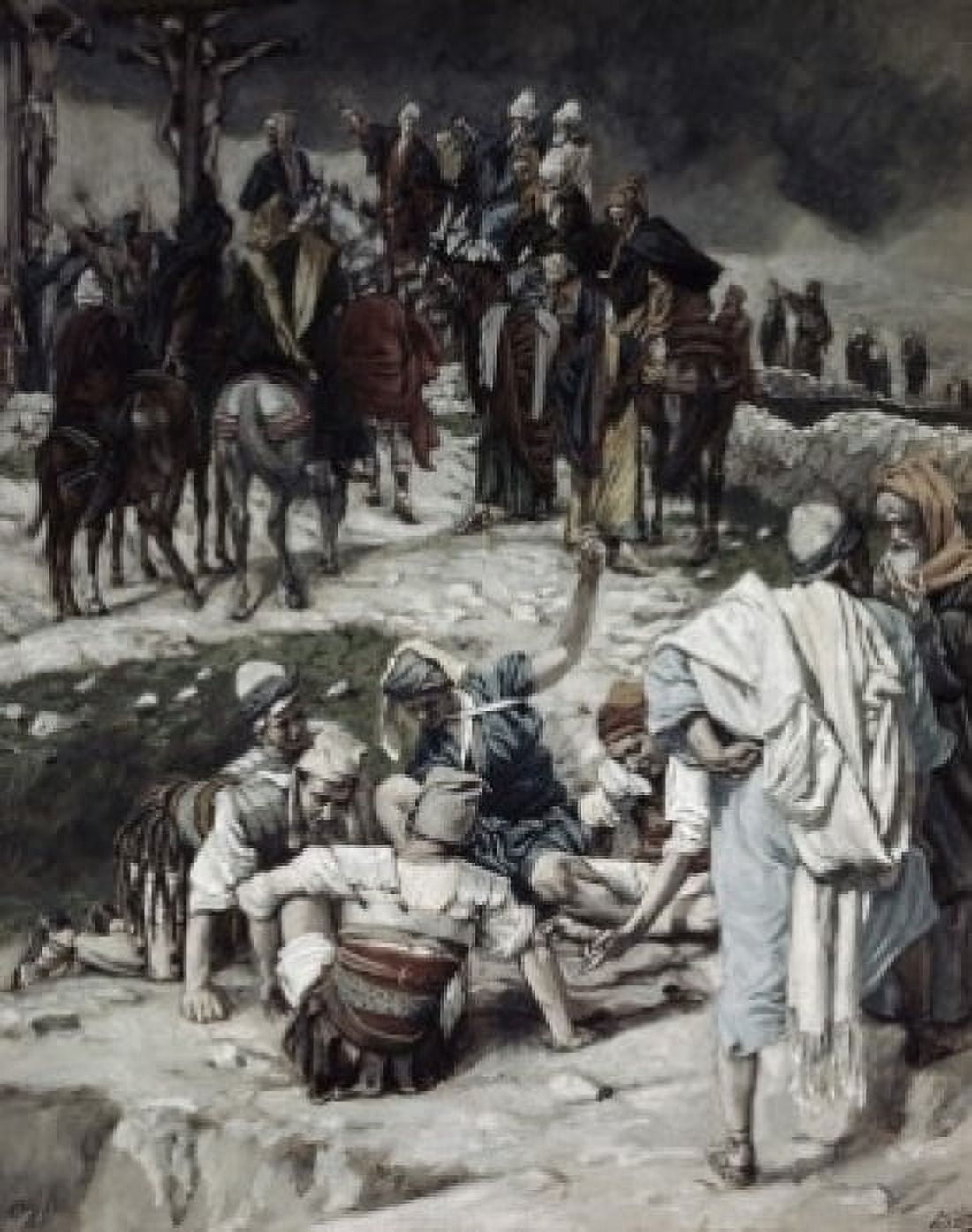 They Parted His Raiment and Cast Lots James Tissot (1836-1902 French) Canvas Art - James Tissot (24 x 36)