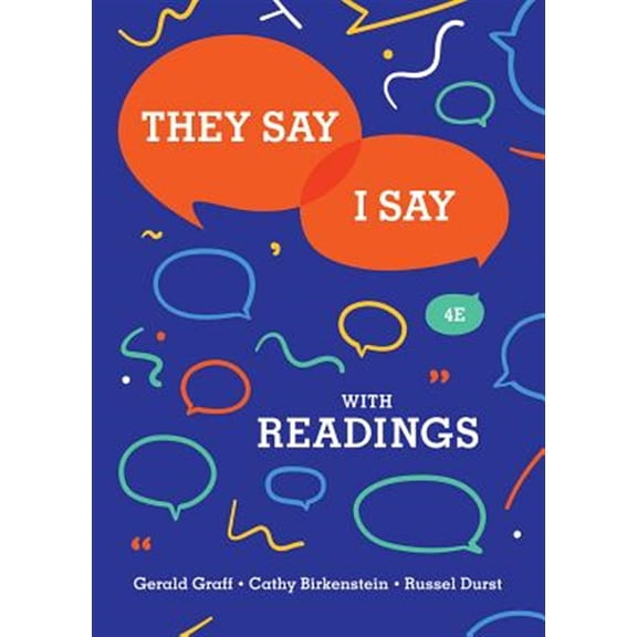 Pre-Owned They Say / I Say: The Moves That Matter in Academic Writing with Readings, by Graff, Birkenstein, Durst, Paperback, Education, English