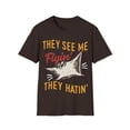 thumbnail image 1 of They See Me Flyin They Hatin Sugar Glider Graphic Novelty Unisex T-Shirt, 1 of 4